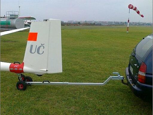 Schleppstange XXL mit Lufträdern (205 cm, für schwere Doppelsitzer und Offene Klasse)