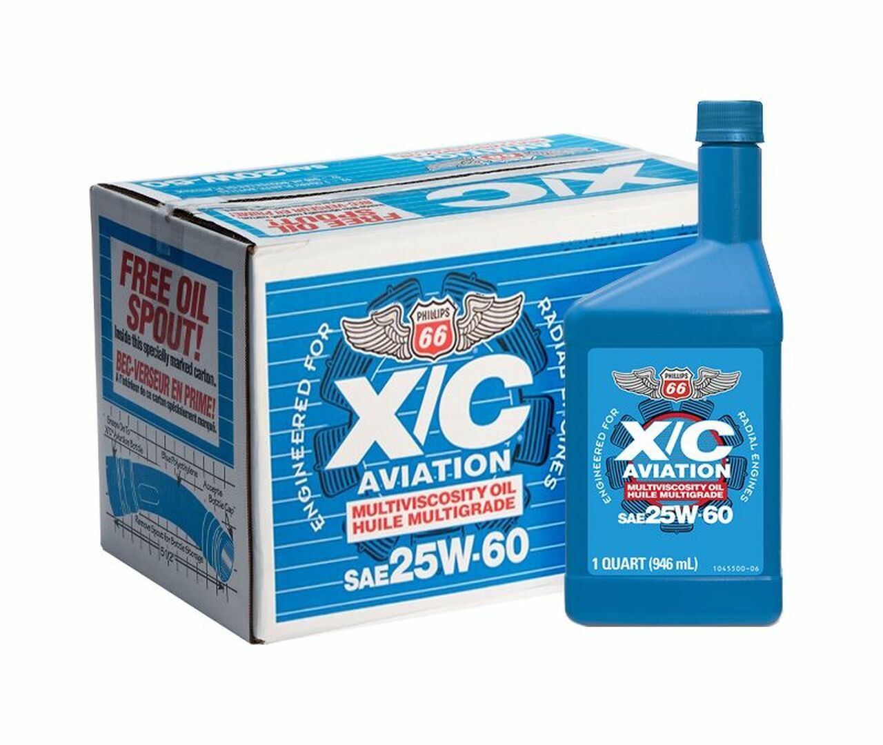 X/C Aviation 25W-60 für Sternmotoren - Karton 12x 1AQ Flasche