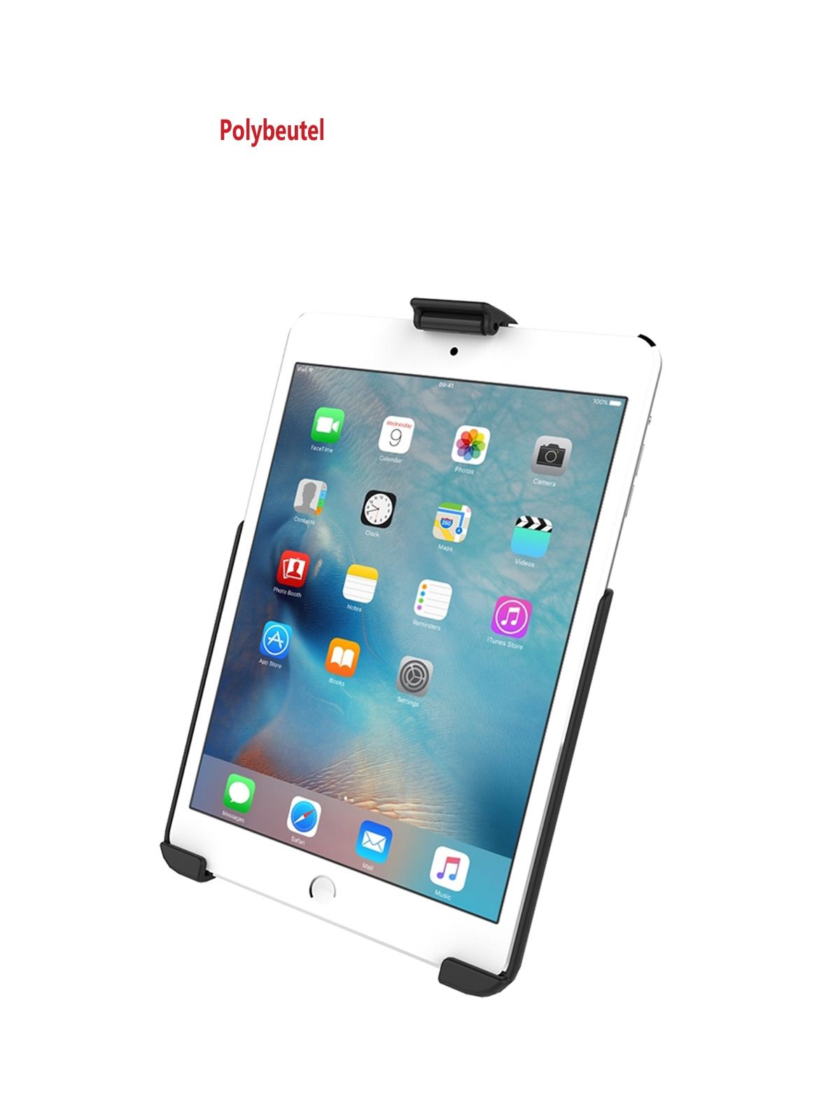 RAM Mounts Gerätehalteschale für Apple iPad mini 4 (ohne Schutzhüllen/-gehäuse) - AMPS-Anbindung, Schrauben-Set, im Polybeutel