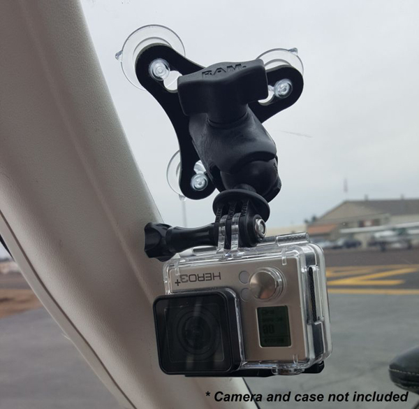 MyPilotPro Spider GoPro Kugelgelenk Halterung für die Windschutzscheibe
