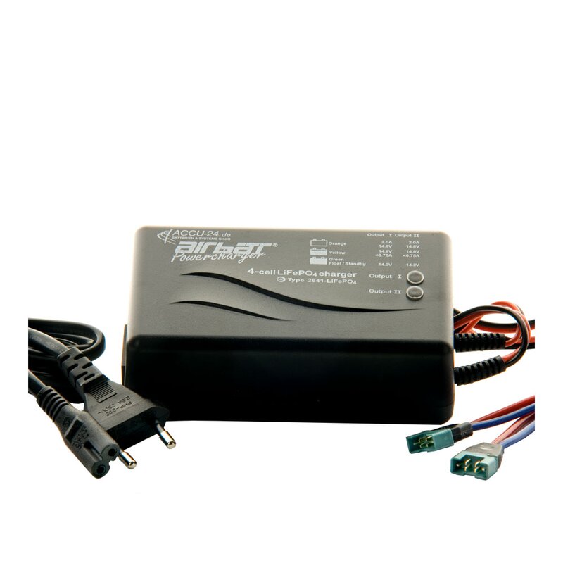 AIRBATT Powercharger 2641 - Dual LiFePO4 Ladegerät mit MPX Stecker
