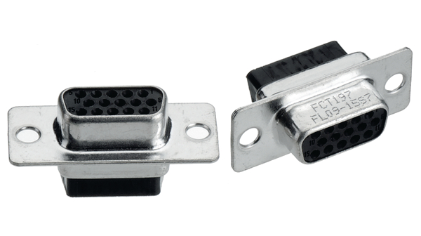 D-SUB 15HD Buchsenkörper für Crimpkontakte