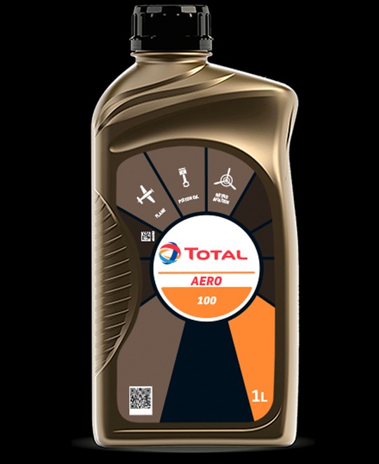 Total Oil aero 100 (unlegiert) - Karton 12x 1 Liter Flasche