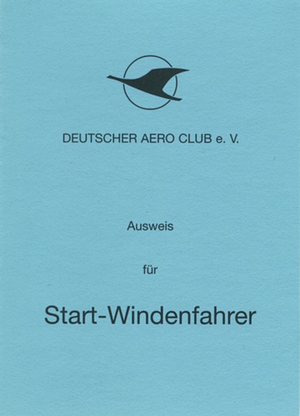 Ausweis für Start - Windenfahrer
