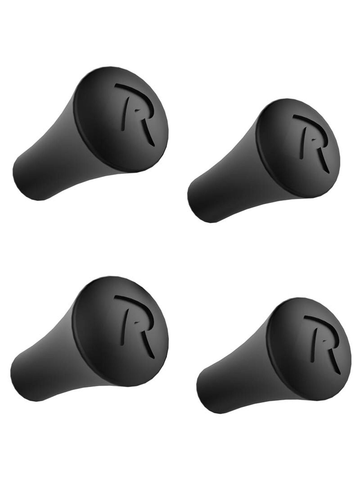 RAM Mounts Ersatz-Gummifinger für X-Grip Halteklammern - schwarz, 4er-Packung, im Polybeutel