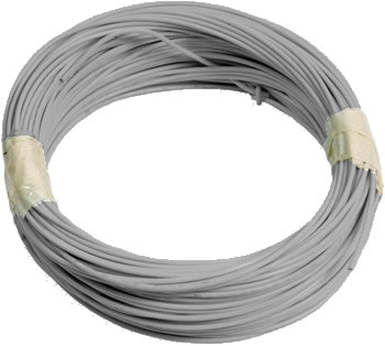 Luftfahrtkabel TEFZEL AWG22 grau (10m Rolle)