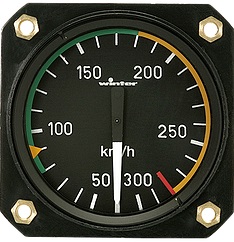 Staudruck Fahrtmesser 7 FMS 5 (0-300 km/h 57mm)