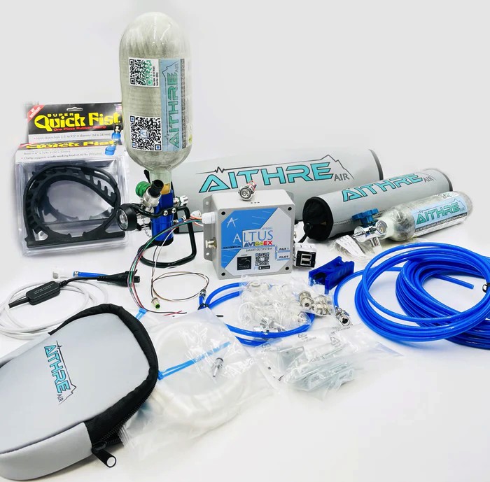 Aithre Sauerstoff Festeinbau-Komplettset Zweiplatz inkl. 1,12l Sauerstoffflasche