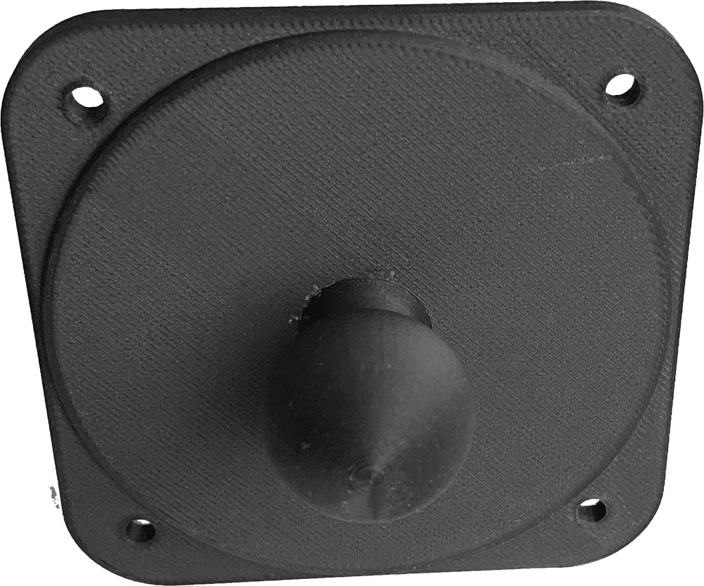 80 mm Blinddeckel mit 25 mm Kugelkopf