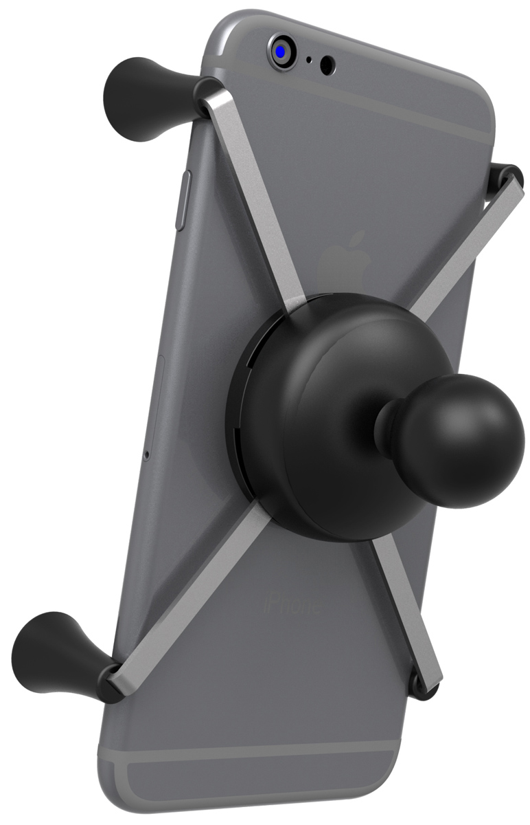 RAM Mounts X-Grip Halteklammer für Smartphones bis 114,3 mm Breite - B-Kugel (1 Zoll)