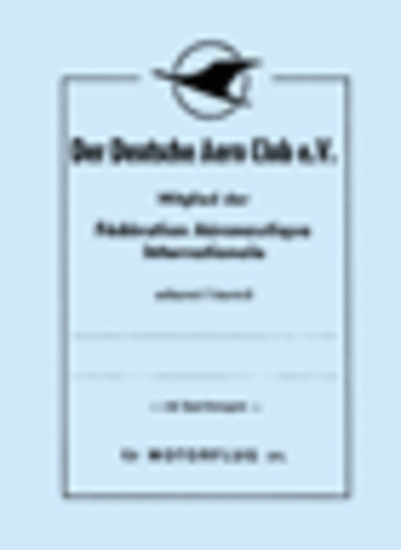 Sportzeugenausweis (für Motorflug)