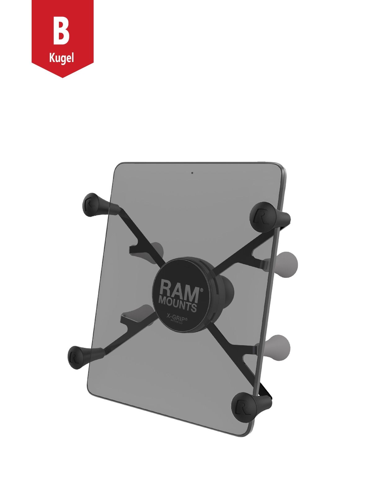 RAM Mounts X-Grip-Halteklammer für Tablets (7 Zoll) - B-Kugel (1 Zoll)