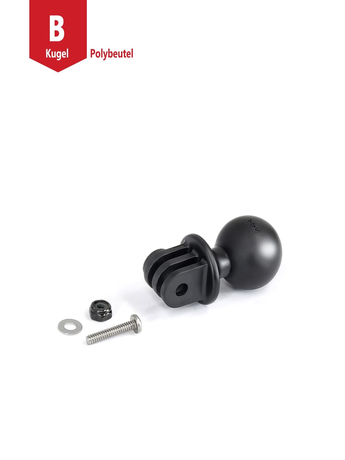 RAM Mounts GoPro Kamera-Adapter - Verbundstoff, B-Kugel (1 Zoll), im Polybeutel