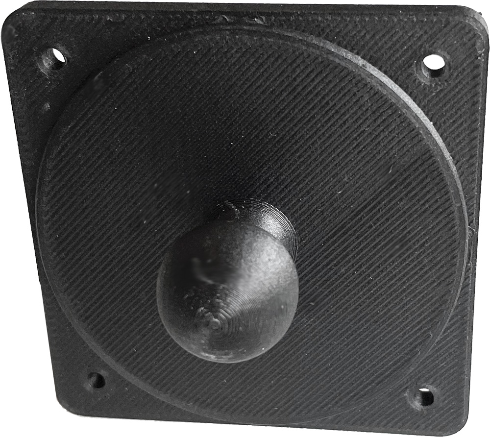 57 mm Blinddeckel mit 25 mm Kugelkopf