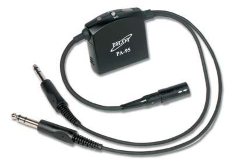 Headset Batterieadapter Pilot PA-95B für Lemo Stecker (BOSE,Lightspeed,David Clark)