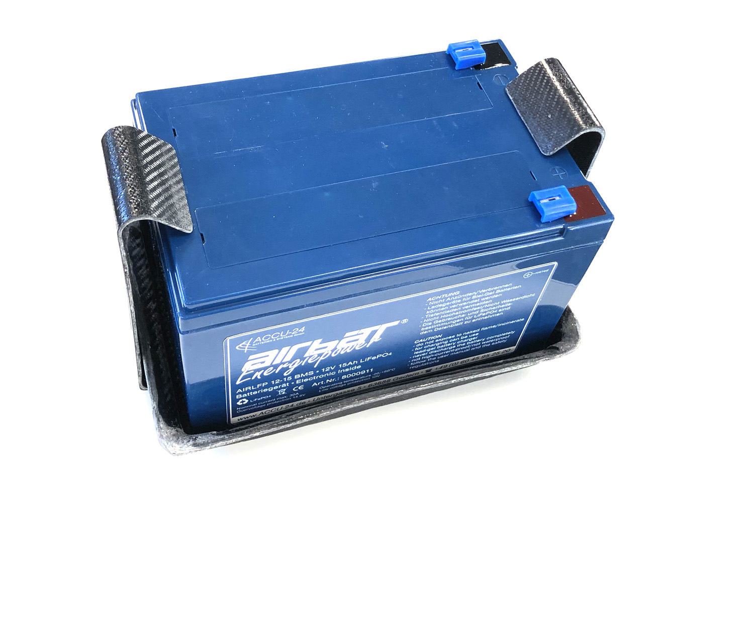 Batteriehalterung für Standard 12AH Akkus CarbonAero